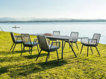 WING LIGHT - Aluminium and fabric garden chair by Fischer Möbel - view 3